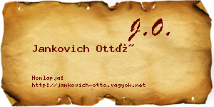 Jankovich Ottó névjegykártya